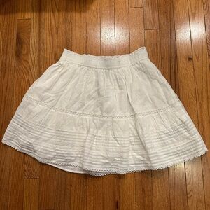 GAP lace embroidered pull on skirt
